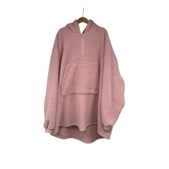 The Comfy Original Wearable Blanket Pink Sherpa Oversized One Size Adult Size - Picture 1 of 8